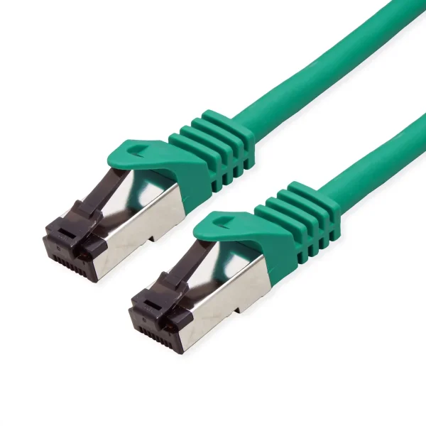 VALUE S/FTP-(PiMF-) Patchkabel Cat.8 (Class I), LSOH, Litzendraht, grün, 1 m