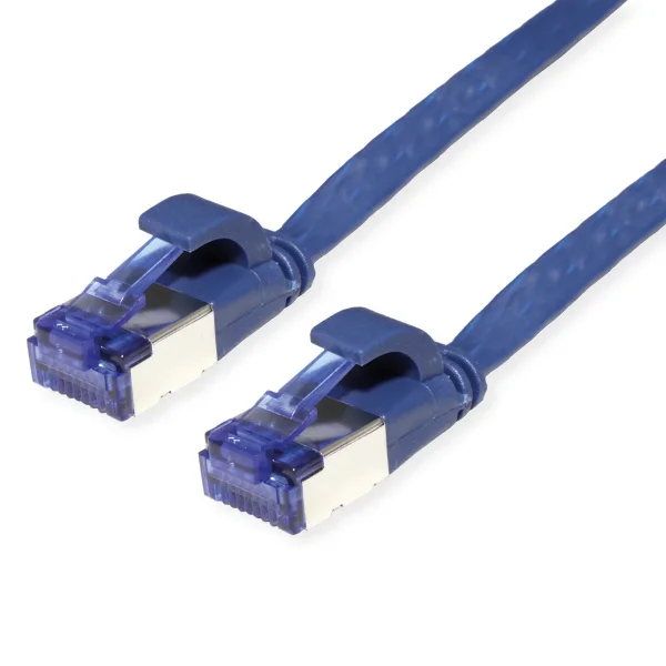 VALUE Patchkabel Cat.6A (Class EA) FTP, extra-flach, blau, 5 m