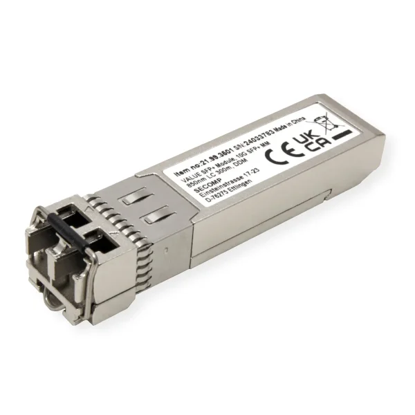 VALUE SFP+ Modul (MiniGBIC) SR/LC, 10GbE, Multimode, 850nm, max. 300m