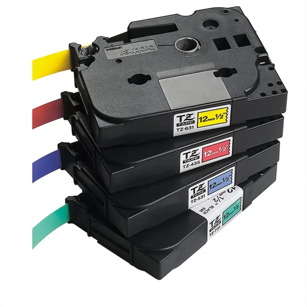 BROTHER TZe-131 Schriftband 12 mm laminiert farblos/schwarz