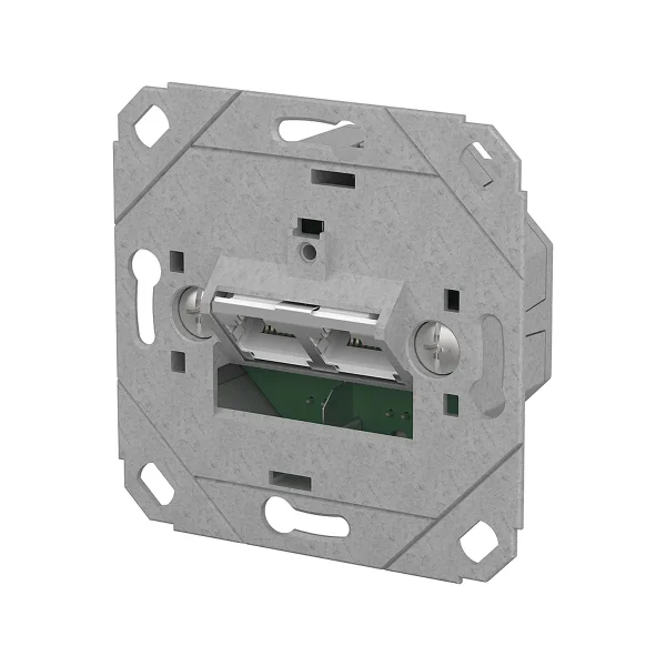 METZ CONNECT E-DAT C6A IDC Dose, 2 Port, UP0, metallisch