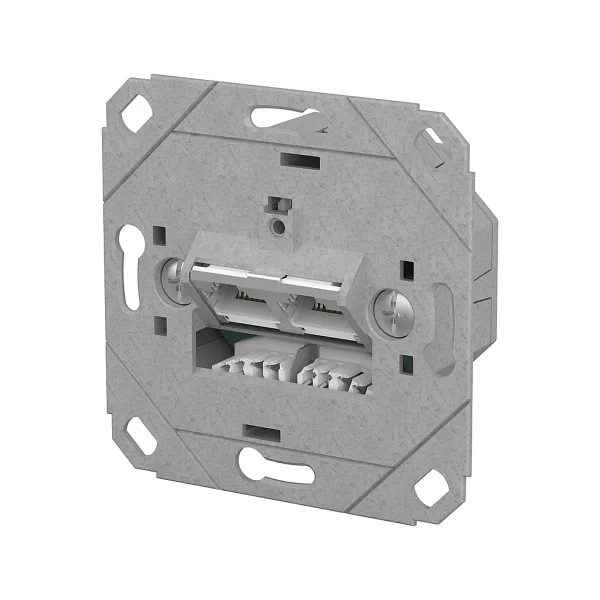 METZ CONNECT E-DAT C6A LSA++ Dose, 2 Port, UP0, metallisch