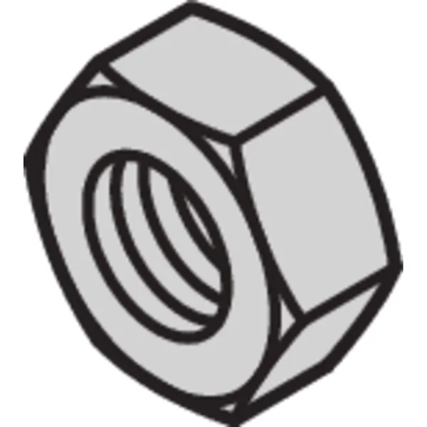 SCHROFF 6-Kantmutter - NTS 6KT.MUT.M2,5 DN934 100ST