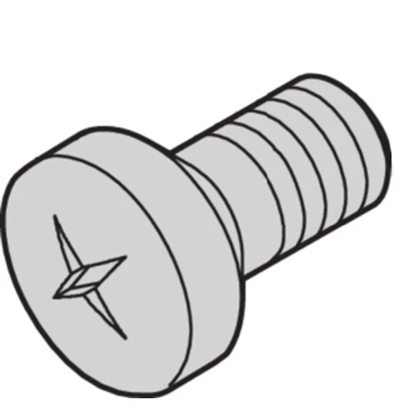 SCHROFF Linsenkopfschraube mit Kreuzschlitz - NTS LIKO.SCHR. M2,5X10 100S