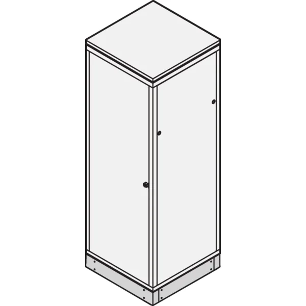 SCHROFF Sockel geschlossen - SOCKEL STAT.600B600T RAL7021