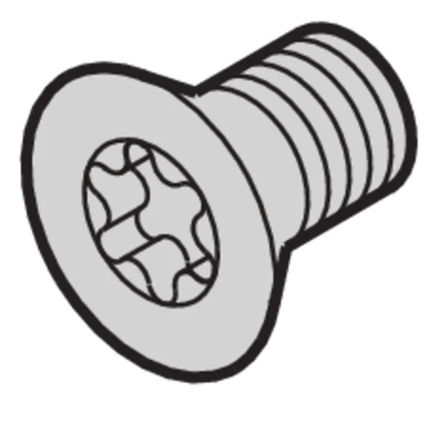 SCHROFF Senkkopfschraube mit Torx - SEKOSCHR-TORX.M4X5 (100STK)