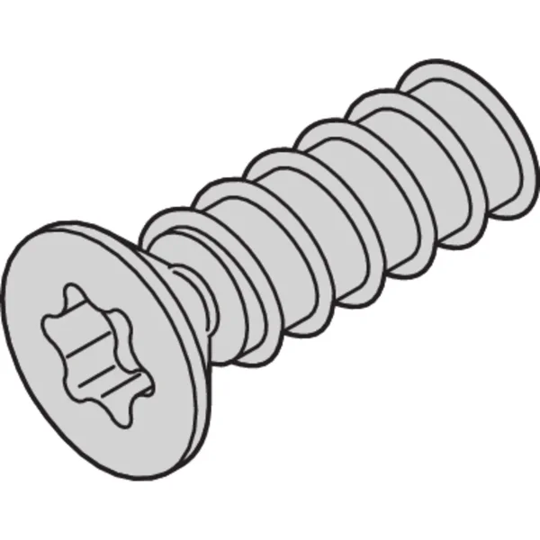 SCHROFF Senkkopfschraube mit Torx - TORXSCHR 2.5X7.7 100STK