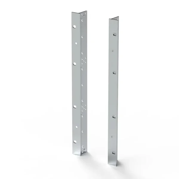 SCHROFF 19"-Winkel Typ F mit / ohne Grifflöcher für Textildichtung - 19" WINKEL 9HE M.GR. 2STK