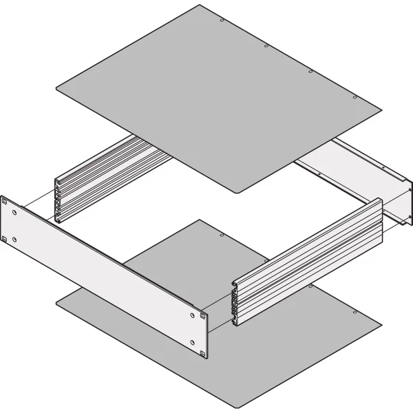 SCHROFF Abdeckbleche - ABDECKBLECH 280T GESCHLOSSEN