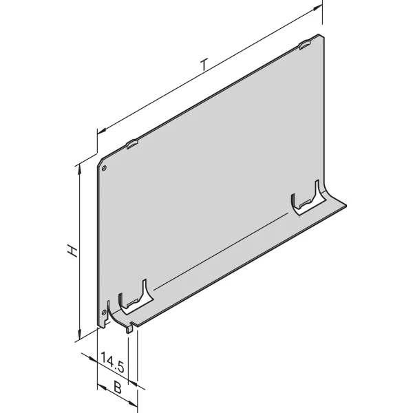 SCHROFF Luftleitblech - SLOTABDECKUNG 3HE 12TE 220T