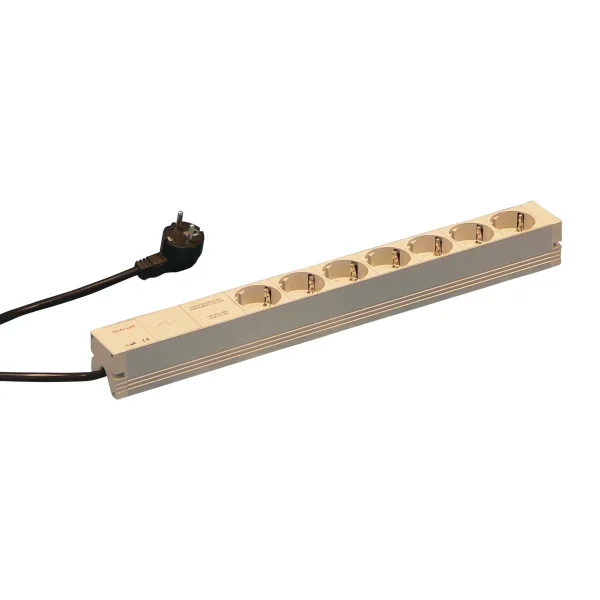 SCHROFF Schutzkontakt-Steckdosenleiste - STDL.Schutzkontakt 7DO.NETZFI.438,5