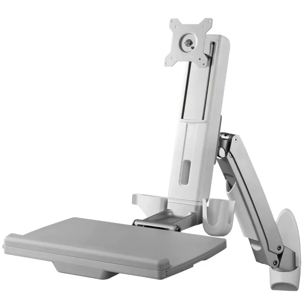 SCHROFF Verstellbarer Monitorarm mit Tastatur Ablage, bis 8 kg