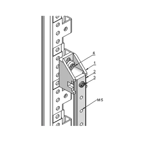 Schroff Erdungsschienenset M5 440MM-20 PTS (19")