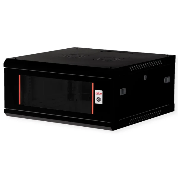 ROLINE 19-Zoll Wandgehäuse Basic Plus 4HE, 600x600 BxT schwarz