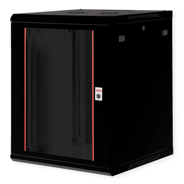 ROLINE 19-Zoll Wandgehäuse Basic Plus 15HE, 600x600 BxT schwarz