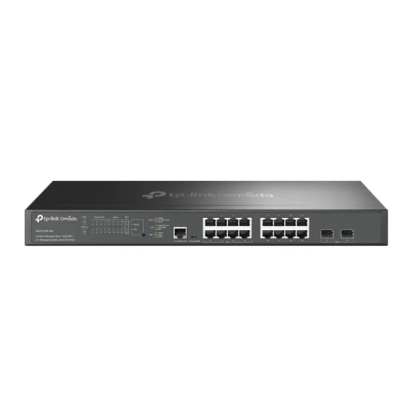TP-Link Omada SG3218XP-M2 Netzwerk-Switch Managed L2+ 2.5G Ethernet (100/1000/2500) Power over Ethernet (PoE) 1U Schwarz