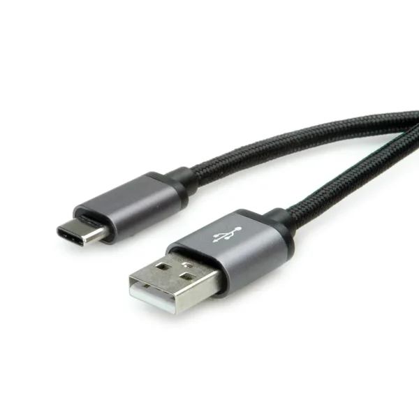 ROLINE USB 2.0 Kabel, Typ C - Typ A, ST/ST, schwarz, 0,8 m