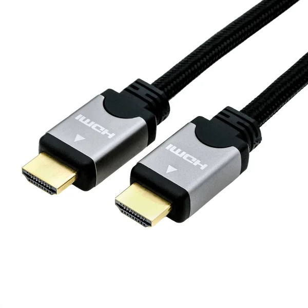 ROLINE HDMI High Speed Kabel mit Ethernet, ST-ST, schwarz / silber, 5 m