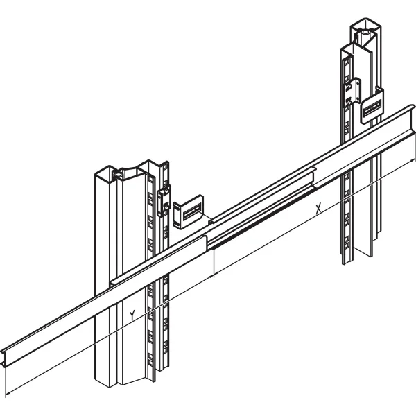 Schroff Teleskopschiene 310 L 16