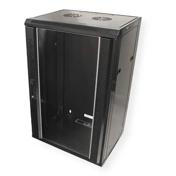 VALUE Wandgehäuse 18 HE (HxBxT) 901x570x450mm, Bausatz, schwarz