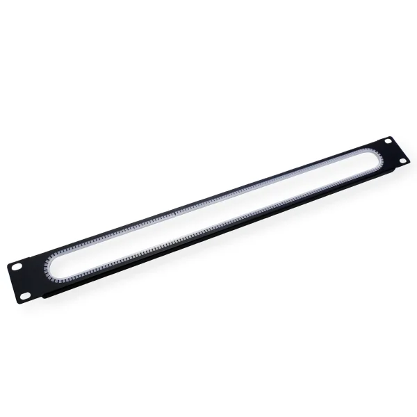 VALUE 19-Zoll-Kabeldurchführung 1 HE, mit Kantenschutz, schwarz