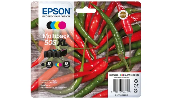 Epson 503XL Druckerpatrone 4 Stück(e) Original Hohe (XL-) Ausbeute Schwarz, Cyan, Magenta, Gelb