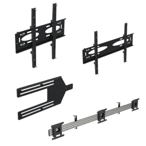Ergonomic Solutions Menü-Board-Halterung mit Neigung für 3 Bildschirme (Querformat) bis 43" (VESA 100 und 200)