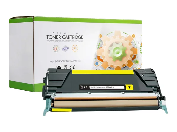 STATIC cartr Lexmark C746A1YG ylw reman