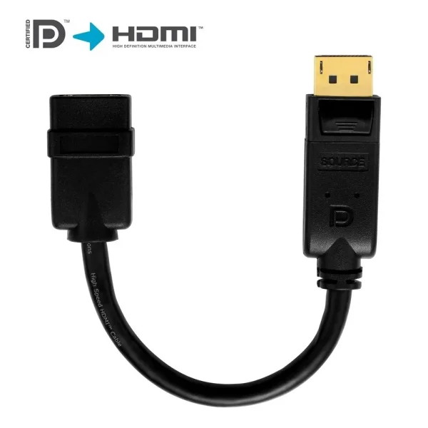 Aktiver 2K DisplayPort/HDMI Portsaver-Adapter