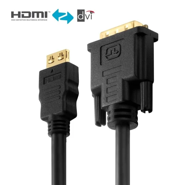 Zertifiziertes 2K HDMI / DVI Kabel - schwarz, 2.00m