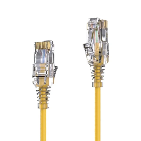Premium Slim Cat.6 Patchkabel, RJ45, UTP, LSZH - 3.00m, gelb