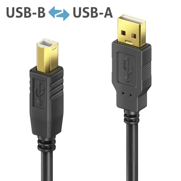 Premium Aktiv USB v2.0 USB-A / USB-B Kabel - 10.0m
