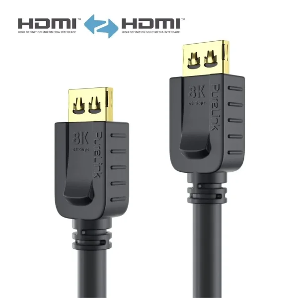 Zertifiziertes 8K Ultra High Speed HDMI Kabel - schwarz, 1.00m