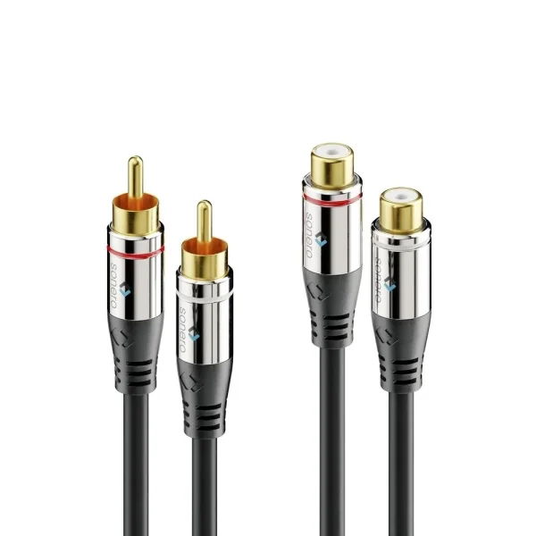 2x RCA Stereo Audio Verlängerung 0.5m