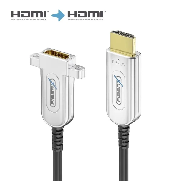 4K Premium High-Speed HDMI AOC Glasfaser-Verlängerungskabel | schwarz, 7.50m​​​​​​​