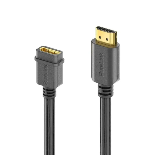 mediahub2 | ICS-kompatibles HDMI-F/M-Verbindungskabel – 3.00m, schwarz