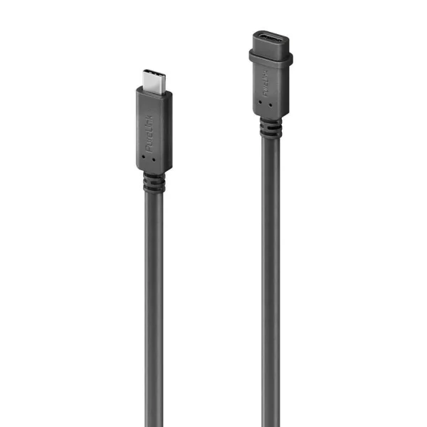 mediahub2 | ICS-kompatibles USB-C-F/M-Verbindungskabel - 0.50m, schwarz