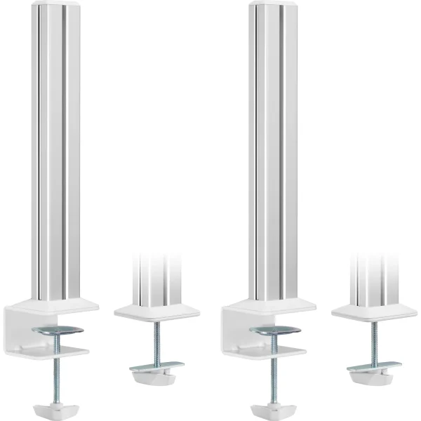 InLine® Slatwall Befestigungssäulen Aluminium, für Tischhalterung Panel, 2er Set