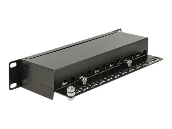 DELOCK 10Z Patchpanel 12 Port Cat.6 schw