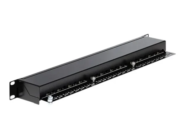 DELOCK 19Z Patchpanel 24 Port Cat.6 schw
