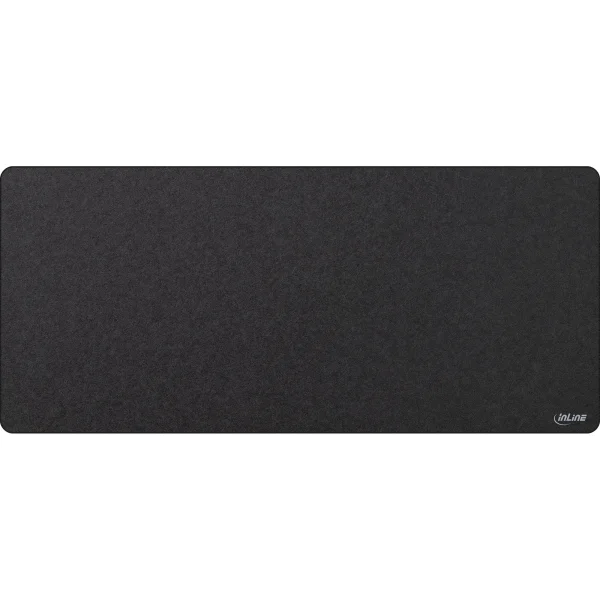 InLine® Maus-Pad XL Schreibtischunterlage,  900x400x2mm, schwarz