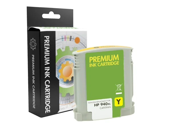 STATIC Ink cartr HP C4907AE ylw rem 1.4k