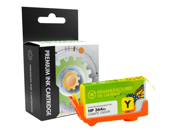 STATIC Ink cartr HP CB325EE ylw reman