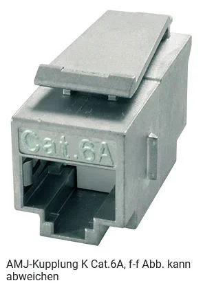 Telegärtner Modul, AMJ-Kupplung, CAT6A, TP/TP, Snap-In, 24-Pack, (Keystone)