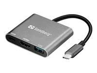 SANDBERG USB-C Mini Dock HDMI+USB