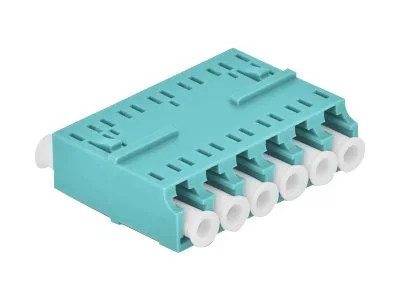 DELOCK LWL Kupplung HD LC Hexaplex aqua