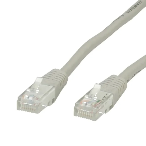 STANDARD UTP-Patchkabel konf. Cat.6 (Class E), beige, 5 m