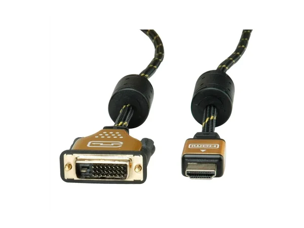ROLINE GOLD Monitorkabel DVI-HDMI 10m