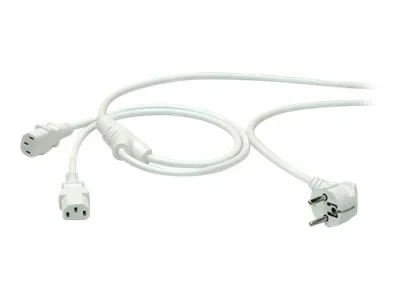 ROLINE Y-Netzanschlusskabel weiss 2m