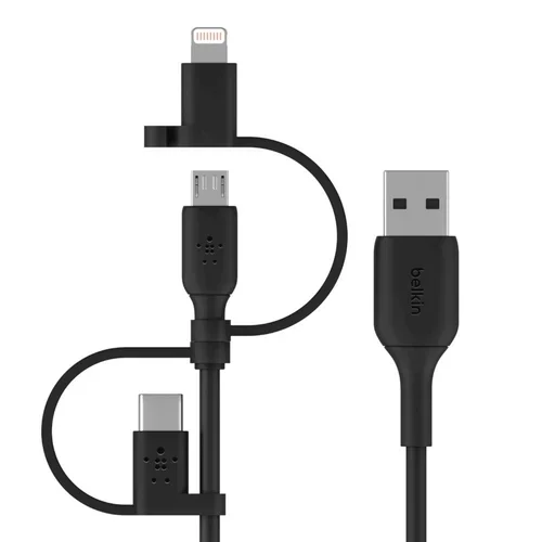 Boost Charge Univ Charg Cable Light/micro-Usb/usb-C to-A 1M BL